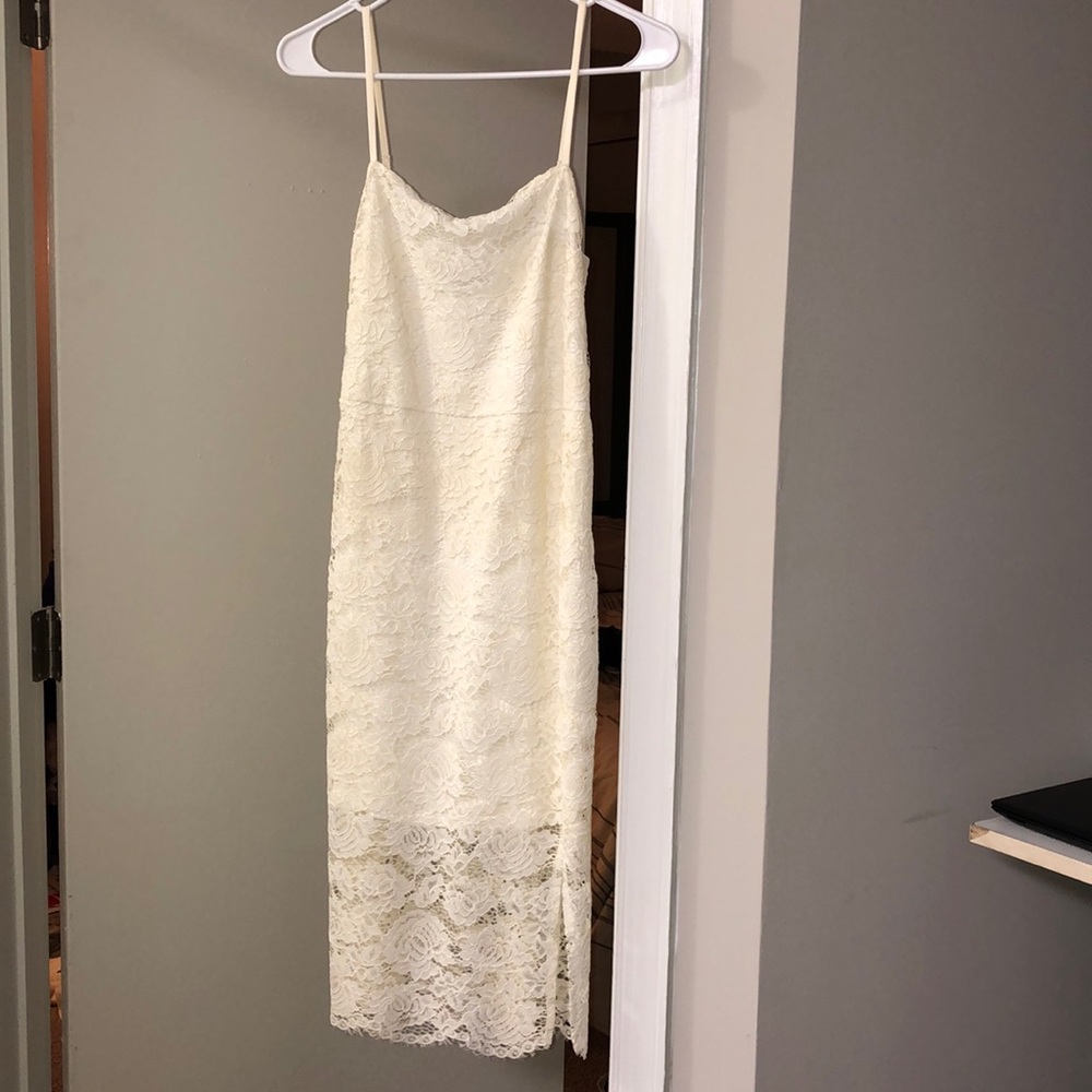 White paisley dress